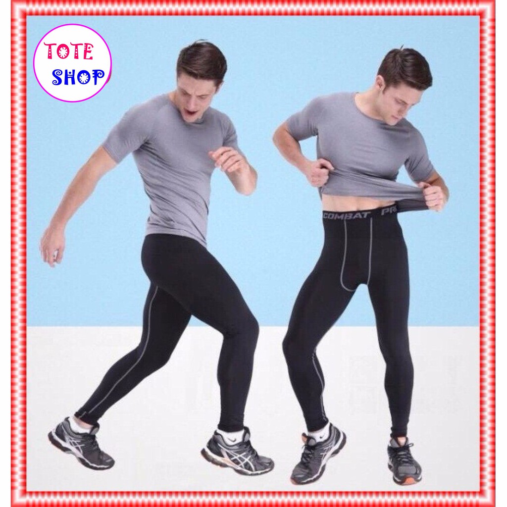 QUẦN GIỮ NHIỆT- TẬP GYM - CHƠI BÓNG RỔ - THỂ THAO COMBAT. Quần Legging Nam Q01