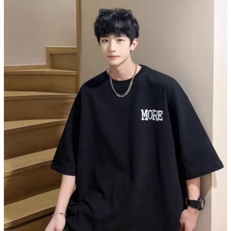 Áo thun tay lỡ nam nữ, áo phông unisex from rộng chất dày đẹp in hình MO RE