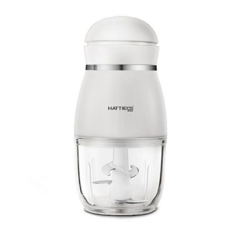 Máy xay đa năng HATTIECS 0.3 L Cối thủy tinh, 6 lưỡi dao mạnh mẽ BabyHCM