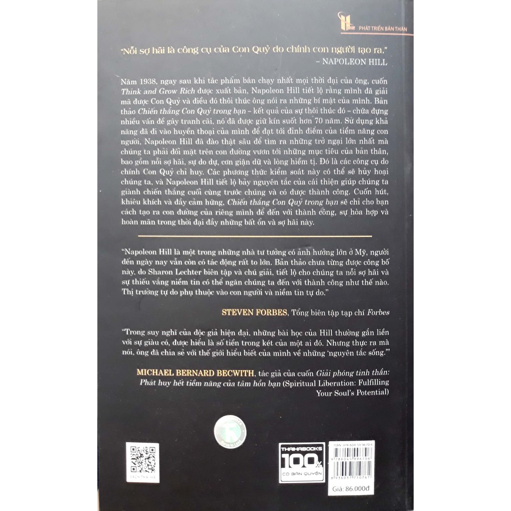 Sách Thái Hà - Chiến Thắng Con Quỷ Trong Bạn