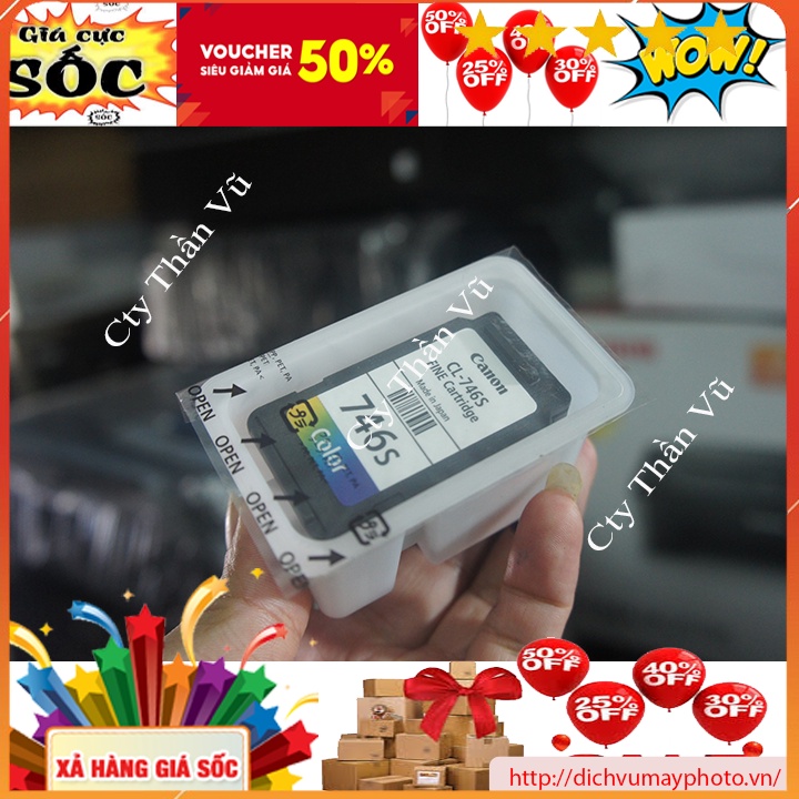 Thỏi mực đầu in mã 745 746 máy màu Canon MG 2570s TS 207 TS 475 hàng mới bền chất lượng MVP Thăng Long