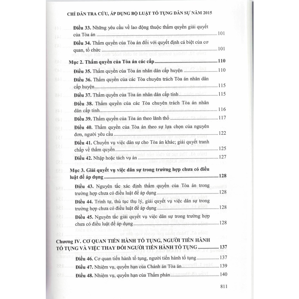 Sách - Chỉ Dẫn Tra Cứu, Áp Dụng Bộ Luật Tố Tụng Dân Sự Năm 2015 (Tái Bản Lần Thứ Nhất, Có Sửa Đổi, Bổ Sung)