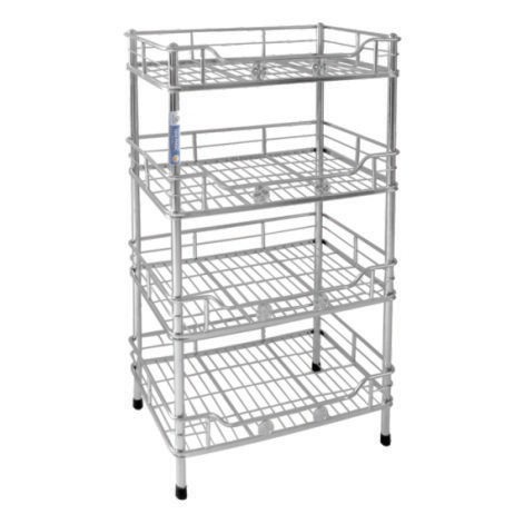 Kệ chén inox đứng 2-  3 - 4 tầng ống 30cmx50cm