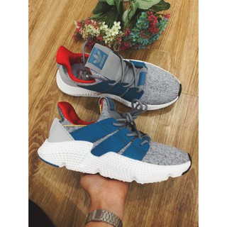 Giày thể thao Pro ghi xám/xanh