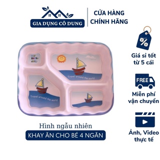 Khay ăn cho bé 4 ngăn fataco
