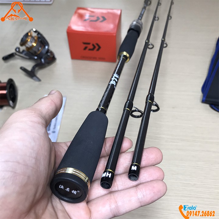 Bộ Cần Câu Lure Bạo Lực Số 62 - Combo Máy Đứng Lure Attackers Daiwa Crossfire - Câu Cá Edu