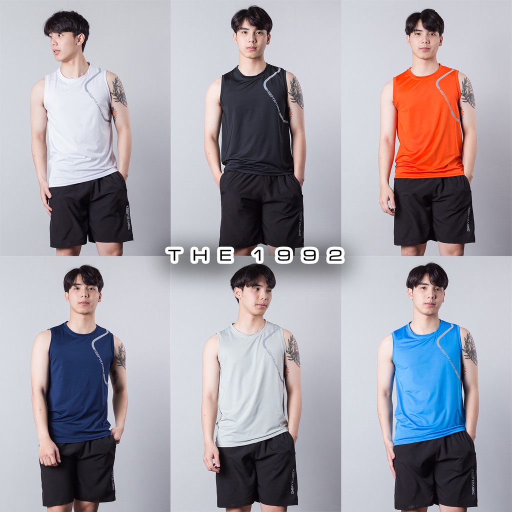Bộ đồ tập thể thao THE 1992 Bộ sát nách thun lạnh 6 màu 803 | BigBuy360 - bigbuy360.vn