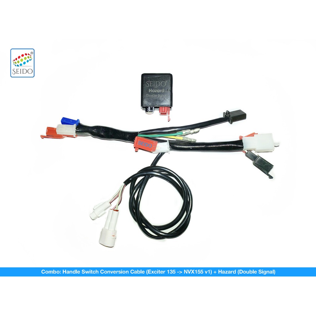 Full Cáp chuyển công tắc NVX v1 lắp cho Exciter 135 Ex10 mio nouvo luvias T135 135LC Y135 Jupiter MX 135 Mx king - Seido