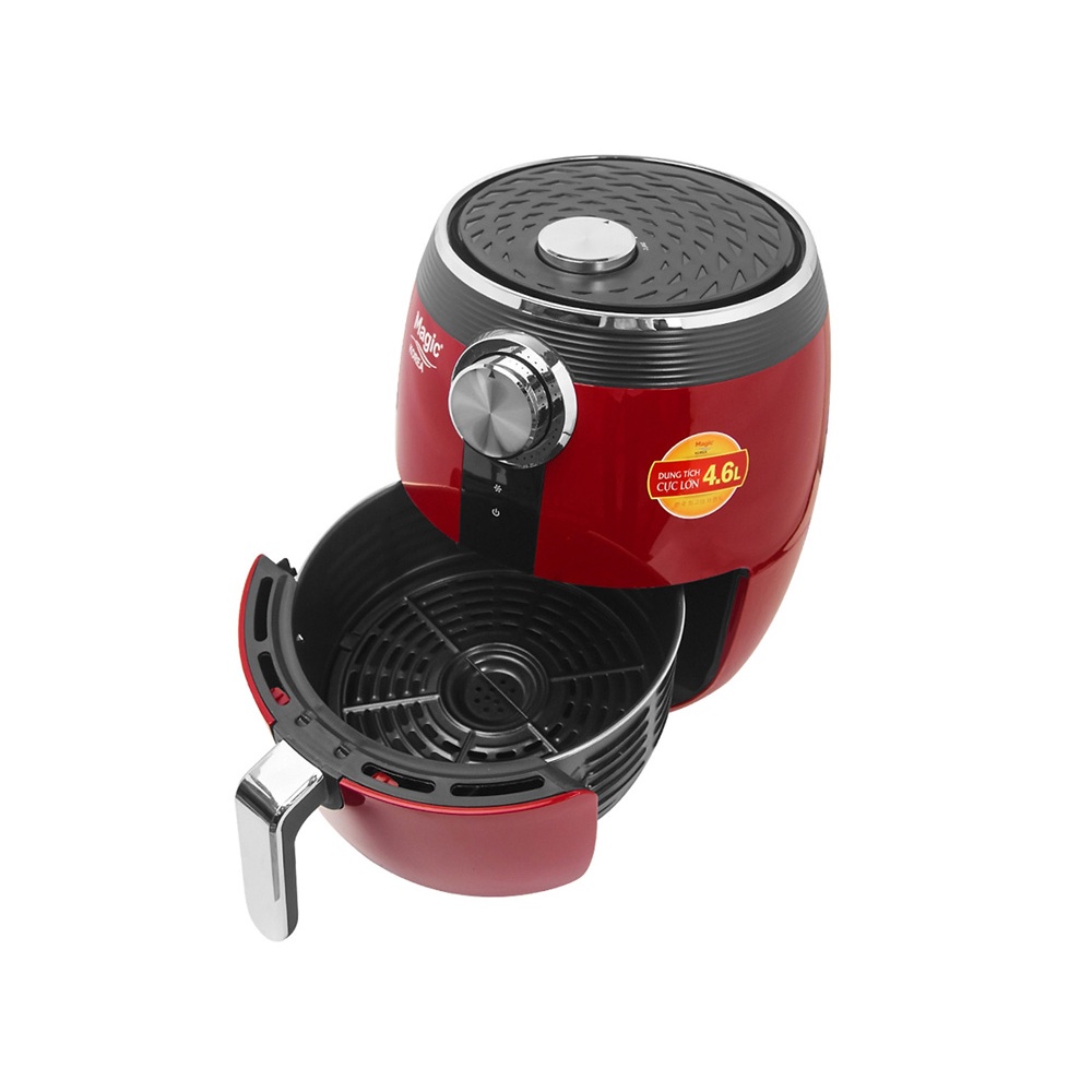 Nồi Chiên Không Dầu Magic Korea A-802 - 4.6 Lít - Đen và Đỏ