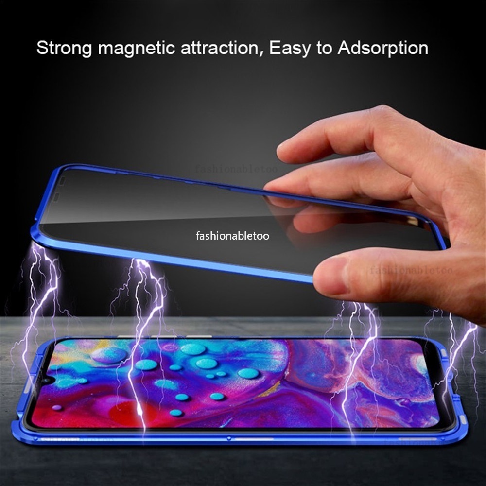 Ốp Điện Thoại Kính Cường Lực Hai Mặt Viền Kim Loại Cho Samsung Galaxy A14 LTE A24 A54 A34 A 14 A 54 A 34 A 24 4G 5G