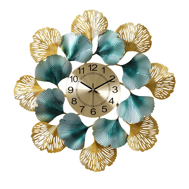 Đồ Nội Thất Đồng Hồ Treo Tường, Đồng Hồ Trang Trí Decor Vòng Hoa Mã a0917
