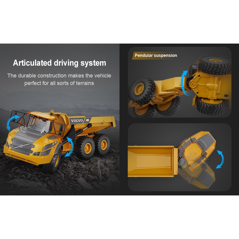 XE BEN ĐIỀU KHIỂN TỪ XA VOLVO A40G