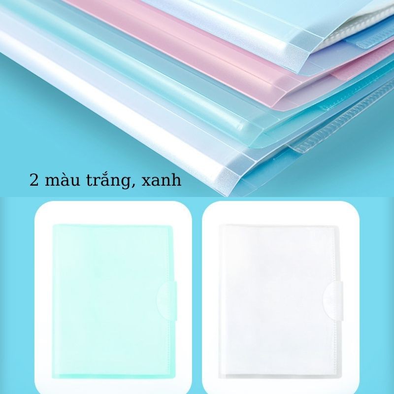 FILE ĐỰNG TÀI LIỆU, TÚI ĐỰNG ĐỀ THI, HỒ SƠ KÍCH THƯỚC A3, A4 TIỆN DỤNG 20 BÌA LÁ/NGĂN