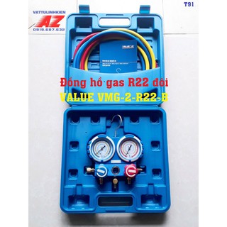[Mã ELHA22 giảm 5% đơn 300K] Bộ đồng hồ + dây nạp gas R22 đôi VALUE VMG-2-R22-B