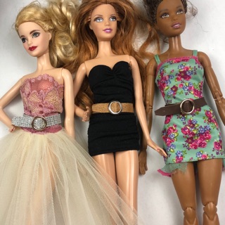 P1- Dây nịt thắt lưng bản to cho búp bê barbie, bjd