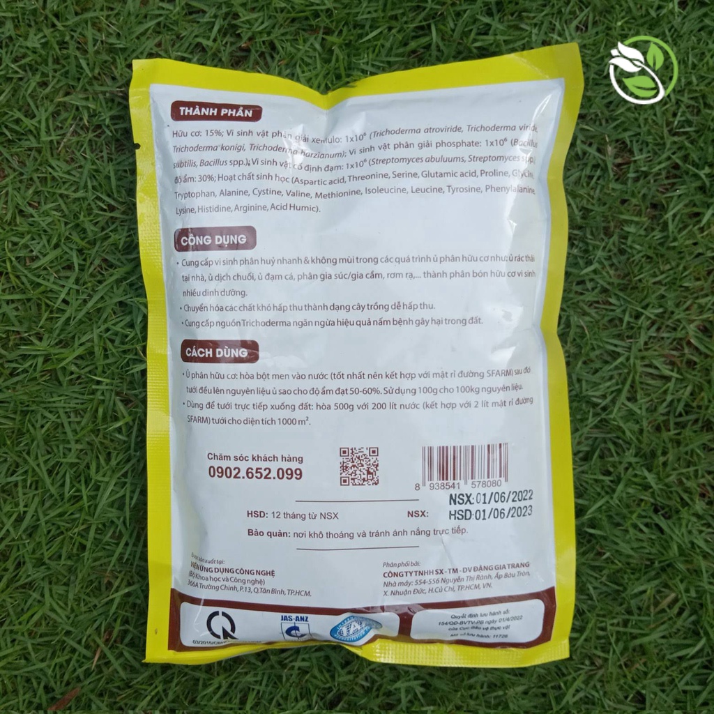 Chế phẩm vi sinh EM Plus Trichoderma Sfarm - Đặng Gia Trang - Gói 200g