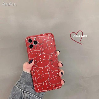 ♞Cartoon line niu niu 11pro max apple 12 phone case iphone8plus female xr silicone xs shock-resistant 7