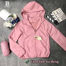 Áo GIÓ TÚI CUỘN NỮ chất đẹp - Vải gió dày vừa, mềm, có lót, màu sắc cực dễ phối đồ