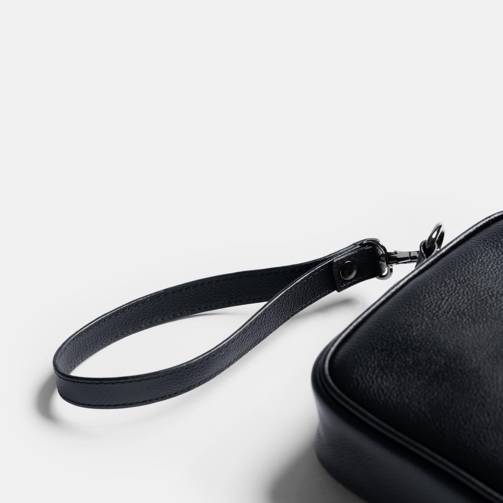 Clutch cầm tay sang trọng Wingtip da Mill nhập khẩu thương hiệu Leonardo