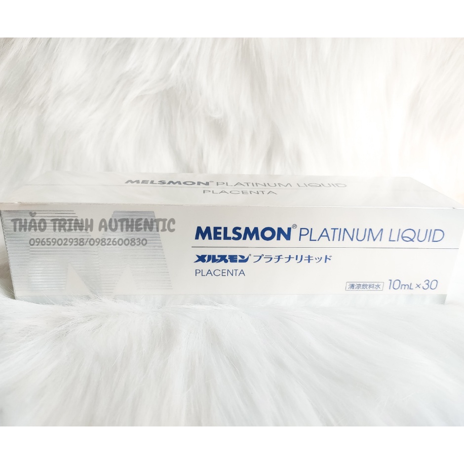 Nhau Thai ngựa Melsmon Platinum Liquid placenta hộp 30 ống