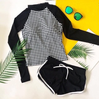 SỈ ĐỒ BƠI TAY DÀI QUẦN SHORT