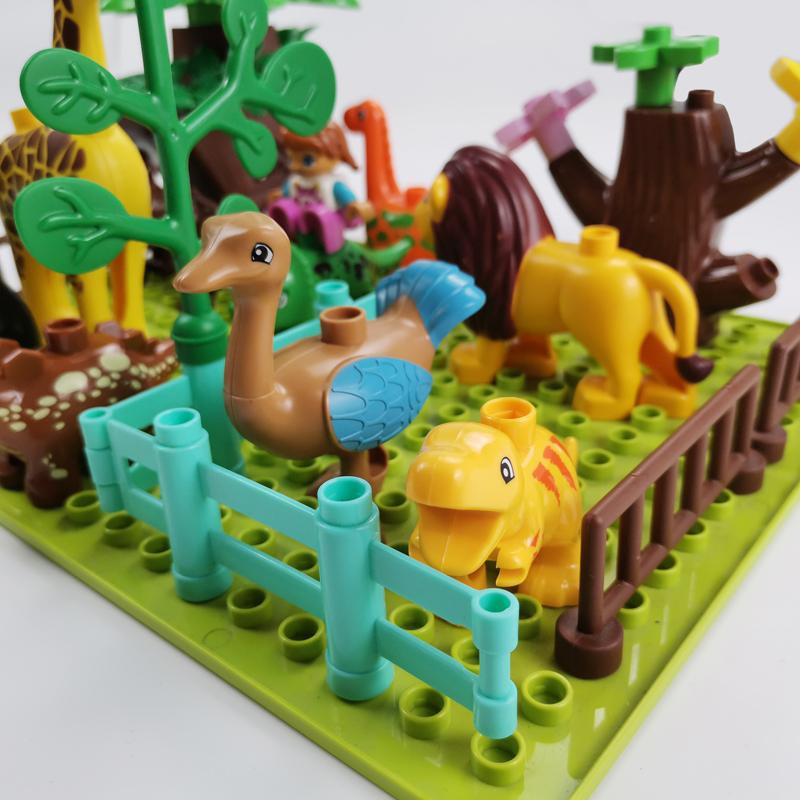 Đồ chơi khối lắp ráp mô hình thành phố sở thú tương thích với LEGO cho trẻ em