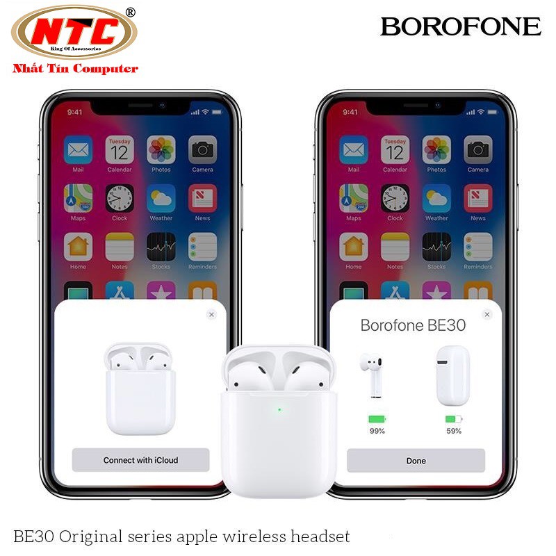 [Mã ELMS5 giảm 7% đơn 300K] Tai nghe Bluetooth True Wireless Borofone BE30 Plus series V5.0, Kết nối tự động popup | BigBuy360 - bigbuy360.vn