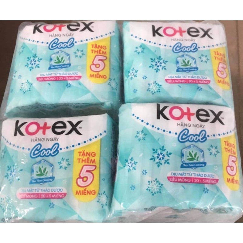 Kotex Hằng ngày mát lạnh(cool) Mới