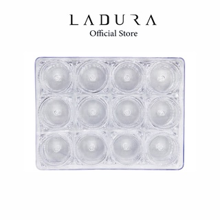 Khay đựng đá nail 12 ô LADURA nắp xoáy