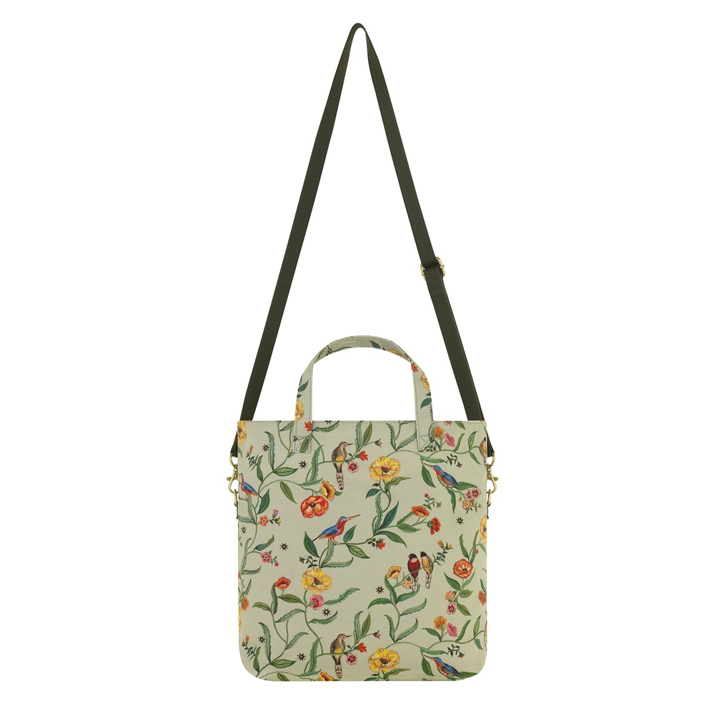 Cath Kidston - Túi đeo chéo 2 mặt/Reversible Cross Body - Summer Birds - Green -1048728