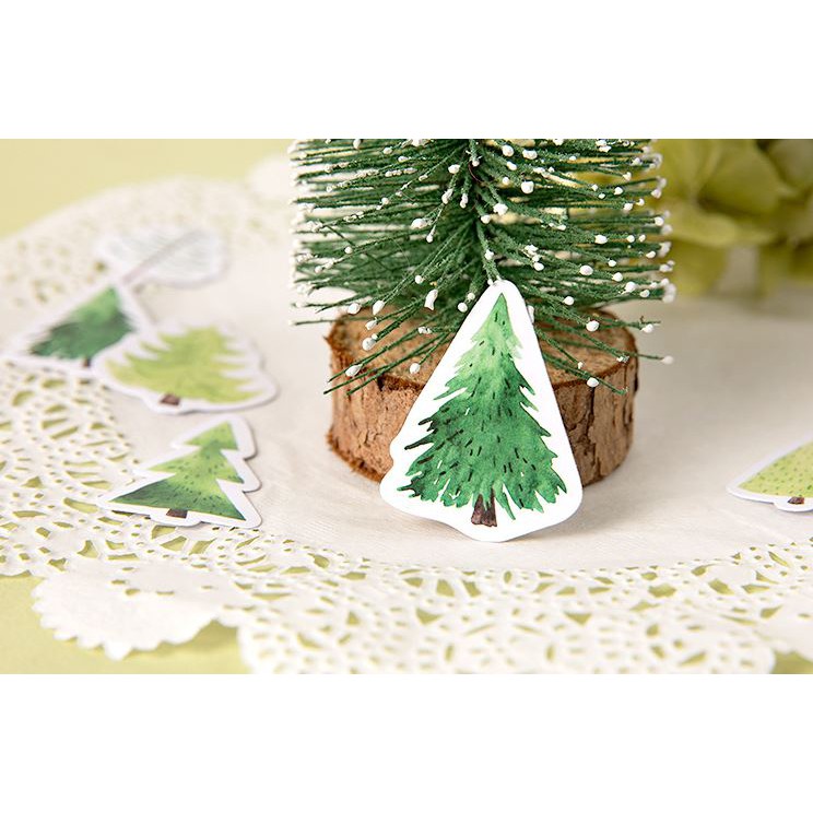 Bộ 45 Sticker Dán Hình Cây Trang Trí E63