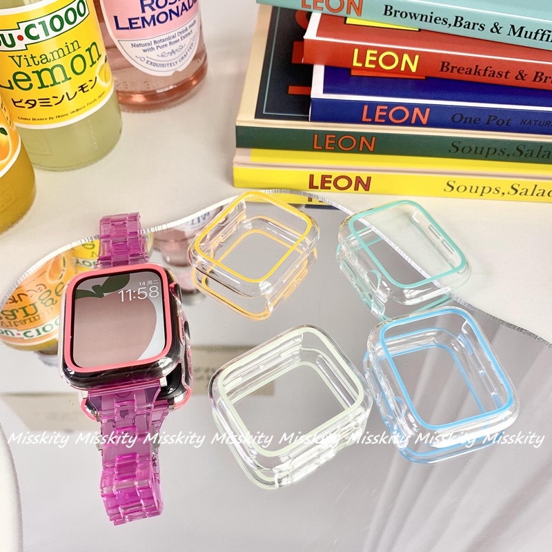 Ốp Bảo Vệ Bằng PC Dành Cho Apple Watch Series 7 6 SE 5 41mm 45mm 40mm 44mm 42mm 38mm