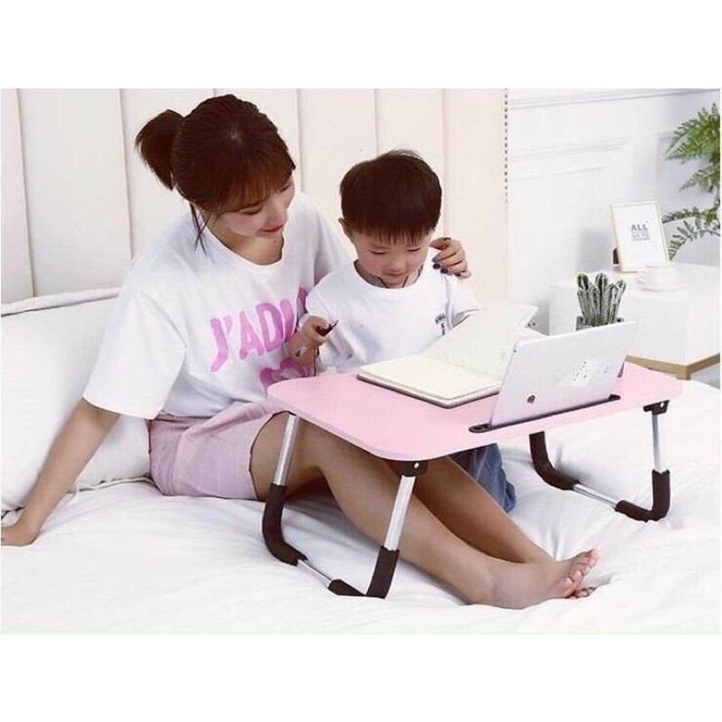 Bàn học gấp gọn thông minh có khe cắm ipad đa năng tiện lợi