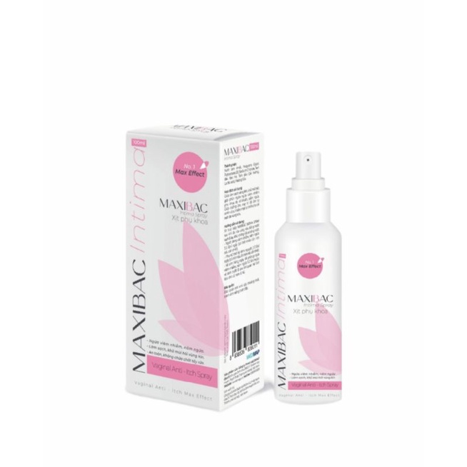 Xịt Phụ Khoa Maxibac Intima Spray - Giảm ngứa, viêm nhiễm phụ khoa, giảm mùi hôi phụ khoa, chai 100ml