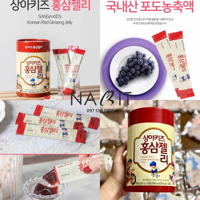 [ORDER] Thạch hồng sâm Sanga
