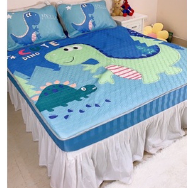 Chiếu bo chun cao su non 5D loại 1 thoáng mát ,dày dặn (tặng kèm 2 vỏ gối)