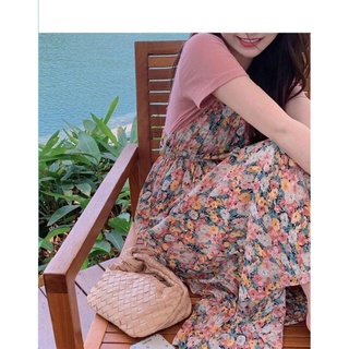 SET ÁO THUN KÈM ĐẦM YẾM HOA