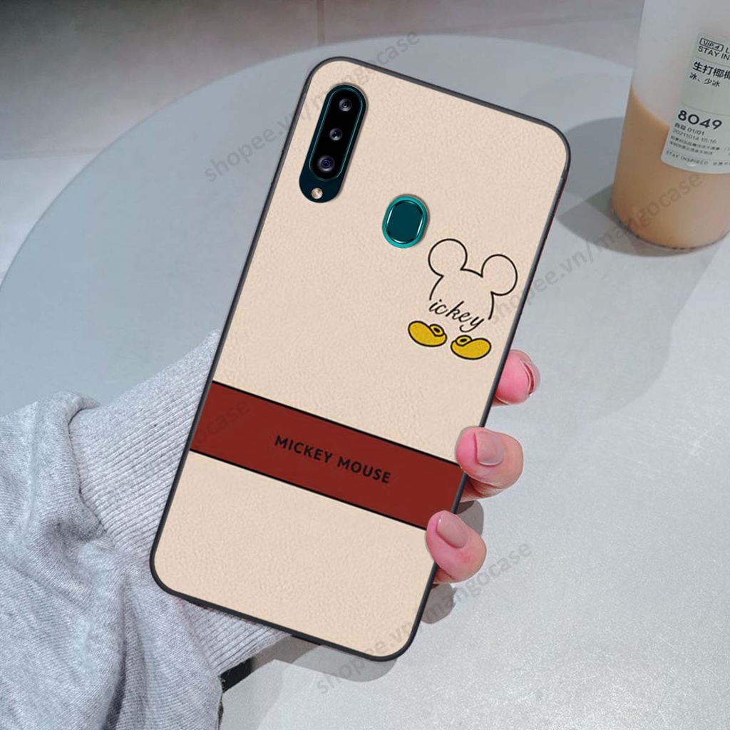 Ốp lưng Samsung A20s in hình happy nice, bé gấu đáng yêu