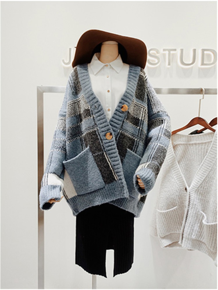 Áo khoác cardigan chất liệu dệt kim xinh xắn thời trang dáng rộng thời trang cho nữ | BigBuy360 - bigbuy360.vn