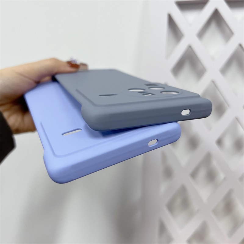 Ốp Điện Thoại PC Cứng Mỏng Không Viền Màu Kẹo Cho Vivo X Note X80 X70 Pro Plus 5G