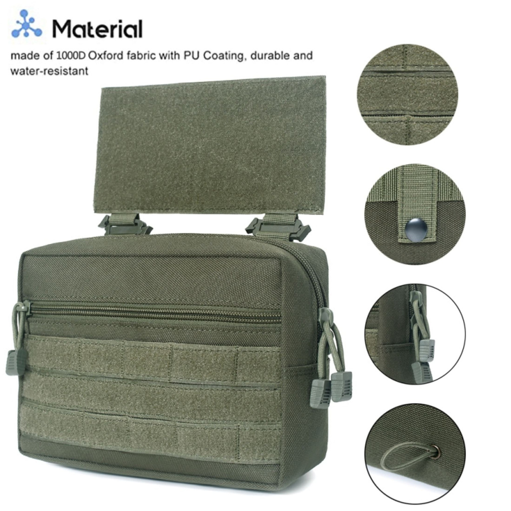 Pouch EDC Nylon Molle Utility Organizer Pouch Toolkit Pouch Lưu Trữ Túi Không Thấm Nước Eo Túi Thiết Bị Chiến Thuật-168