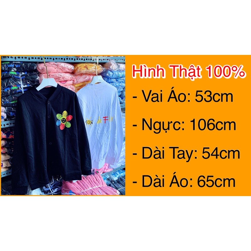 Áo Khoác Cardigan Nam Nữ Nỉ Bông  Dày Dặn Form Rộng Unisex Áo Khoác Thun Nỉ Ngoại Chống Nắng HOA 7 MÀU - AK3383 | BigBuy360 - bigbuy360.vn