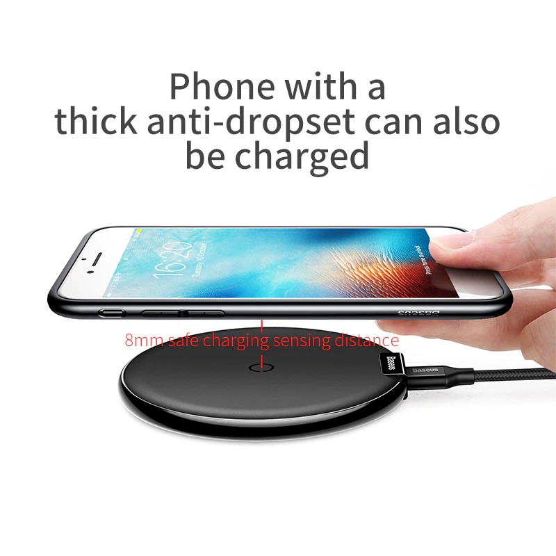 Wireless Charger For iPhone Xs Max XR X Fast USB Charging Pad Samsung S10 S9 S8 Note 8 9 Qi