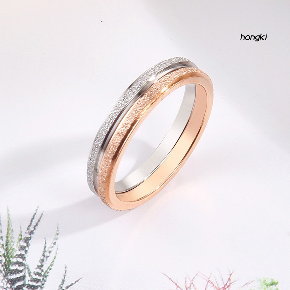 Nhẫn Thép Titan Thiết Kế Đơn Giản Cho Nam Và Nữ