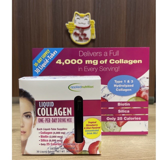 Nước uống đẹp da collagen liquid hộp 30 ống