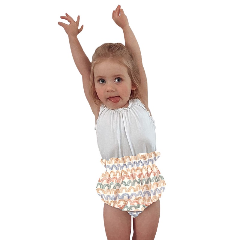 Quần Short Dáng Rộng In Họa Tiết Dễ Thương Thời Trang Mùa Hè Cho Bé Sơ Sinh Ốp