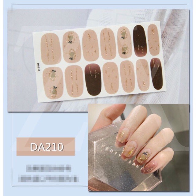 Set dán móng tay nails dán nghệ thuật nhiều màu - có ngay bộ móng đẹp trong 5 phút (Nail wraps / Nail stickers)