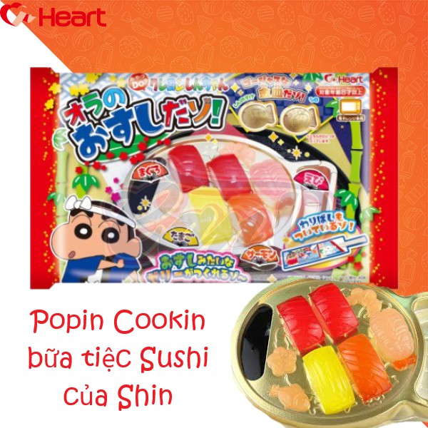Popin Cookin bữa tiệc Sushi của Shin - Bánh kẹo giáo dục Nhật Bản