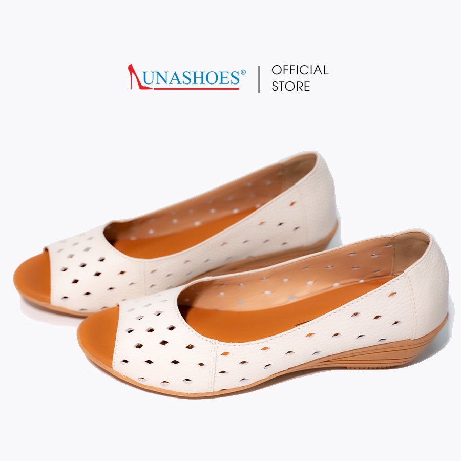 Giày đế xuồng nữ 3p da bò mềm êm chân 💝 Lunashoes 💝 da bò thật 100% bảo hành 2 năm