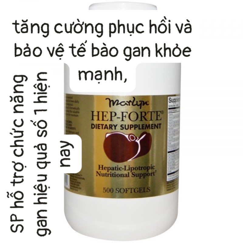 Marlyn hep-forte 500 softgels chuẩn Usa